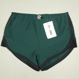 Jo + Jax Finish Line Shorts Women Small Jungle Green Black Dance Activewear